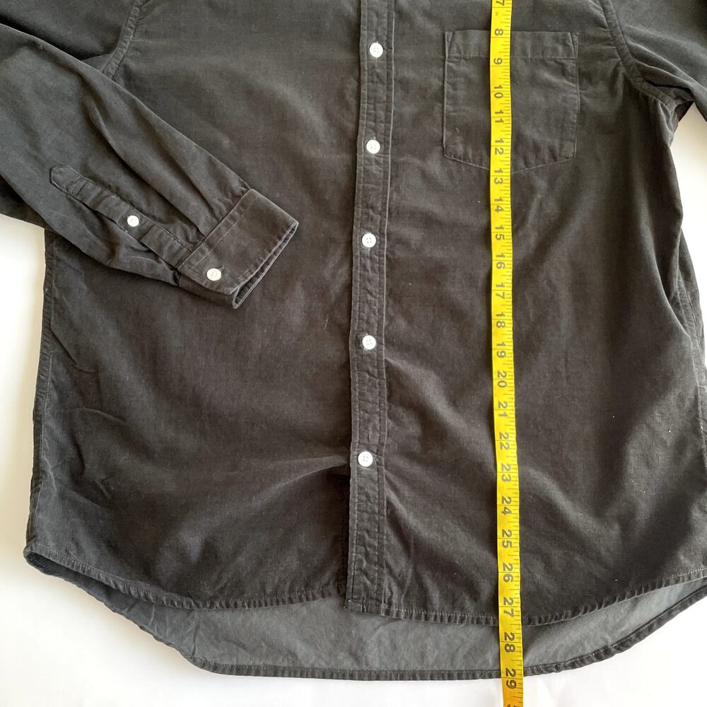 NN07 No Nationality Men's Levon Olive Corduroy Button Down Shirt XL - Picture 14 of 16